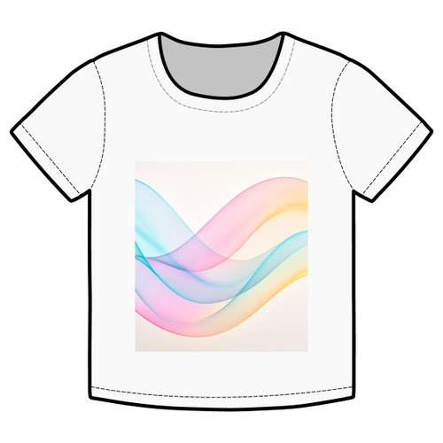 Fluid Wave Symphony - Organic Rib Baby Tee Fluid Wave Symphony - Organic Rib Baby Tee