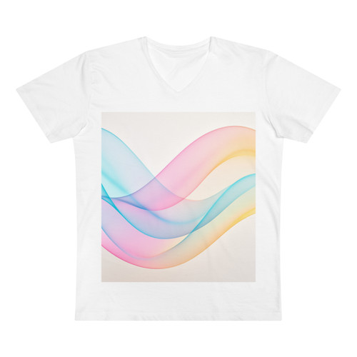 Fluid Wave Symphony - Men’s Presenter V-neck