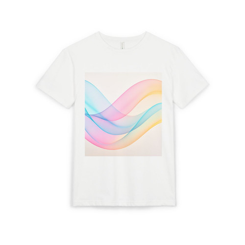 Fluid Wave Symphony - Unisex Sueded T-Shirt
