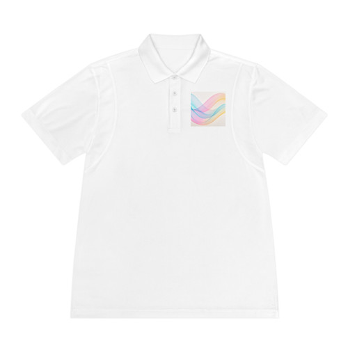 Fluid Wave Symphony - Men's Sport Polo Shirt