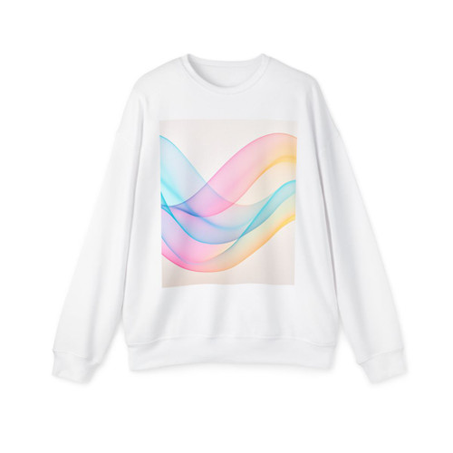 Fluid Wave Symphony - Unisex Drop Shoulder Sweatshirt