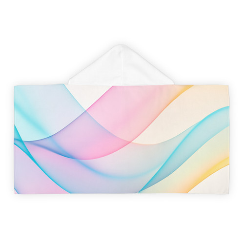 Fluid Wave Symphony - Youth Hooded Towel