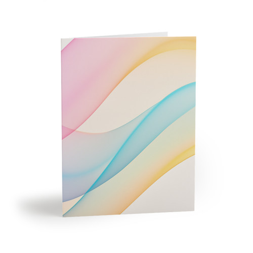 Fluid Wave Symphony - Greeting cards (8, 16, and 24 pcs)
