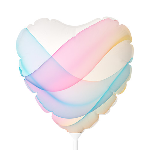 Fluid Wave Symphony - Balloon (Round and Heart-shaped), 11"