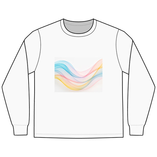 Fluid Wave Symphony - Men's Long Sleeve Tee