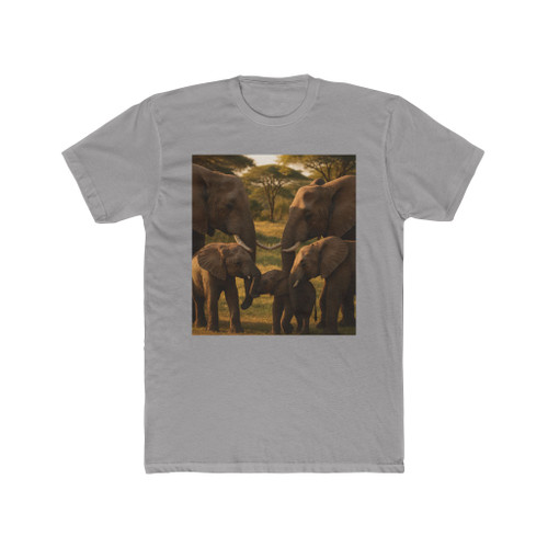 Gentle Giants of the Savannah - Unisex Cotton Crew Tee