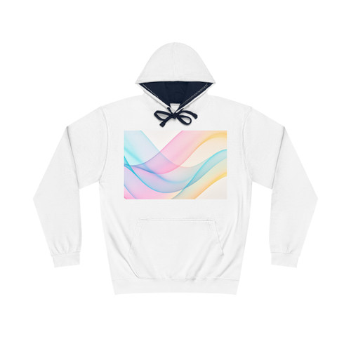Fluid Wave Symphony - Unisex Varsity Hoodie