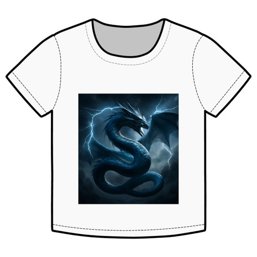 Azure Storm Serpent - Organic Rib Baby Tee
