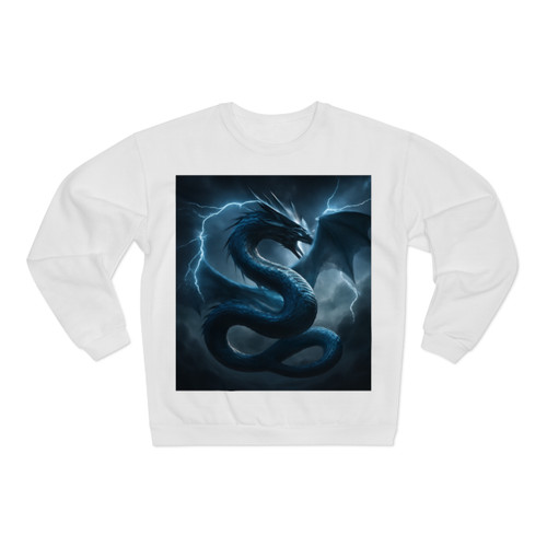 Azure Storm Serpent - Unisex Crew Neck Sweatshirt (EU)