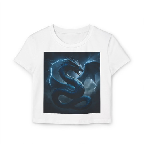 Azure Storm Serpent - Women's Baby Tee