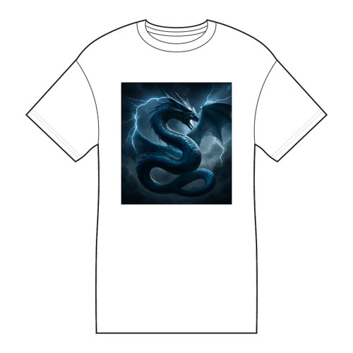 Azure Storm Serpent - Core Cotton Tee