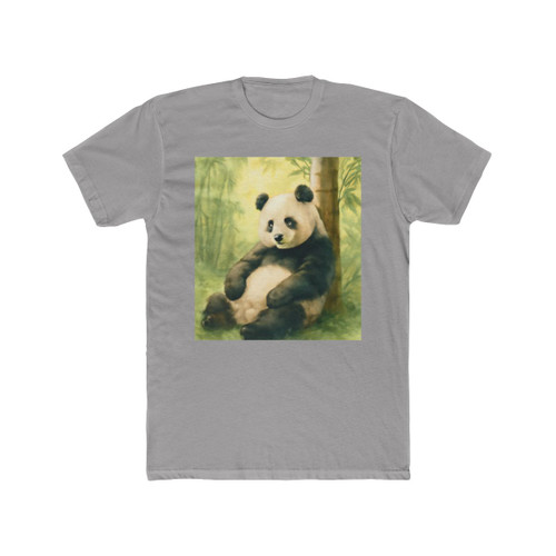 Serene Panda Sanctuary - Unisex Cotton Crew Tee