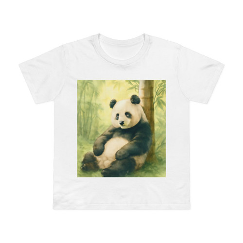 Serene Panda Sanctuary - Women’s Maple Tee 