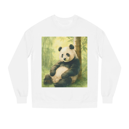 Serene Panda Sanctuary - Unisex Crew Neck Sweatshirt