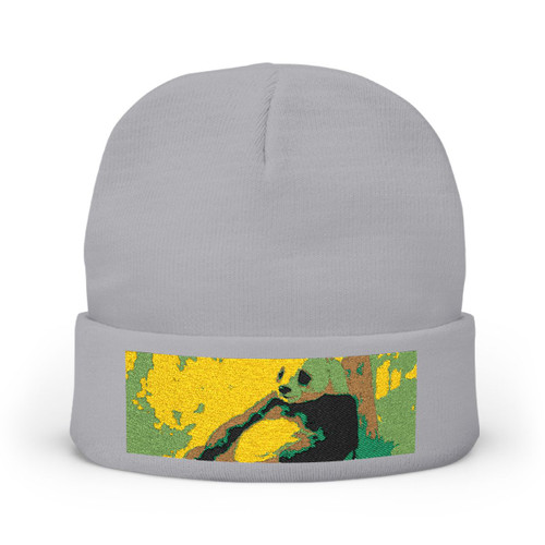 Serene Panda Sanctuary - Knit Beanie (Embroidery)