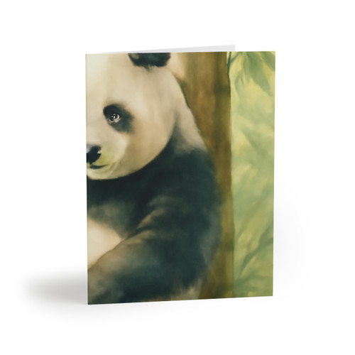 Serene Panda Sanctuary - Greeting cards (8, 16, and 24 pcs)