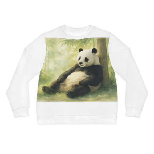 Serene Panda Sanctuary - Lightweight Sweatshirt (AOP)