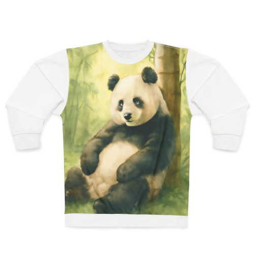 Serene Panda Sanctuary - Unisex Sweatshirt (AOP)