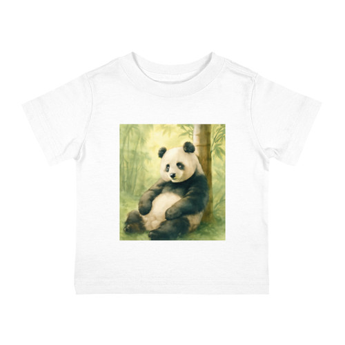 Serene Panda Sanctuary - Infant Cotton Jersey Tee