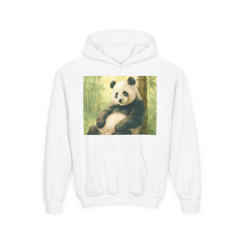 Serene Panda Sanctuary - Youth Heavy Blend Hooded Sweatshirt
