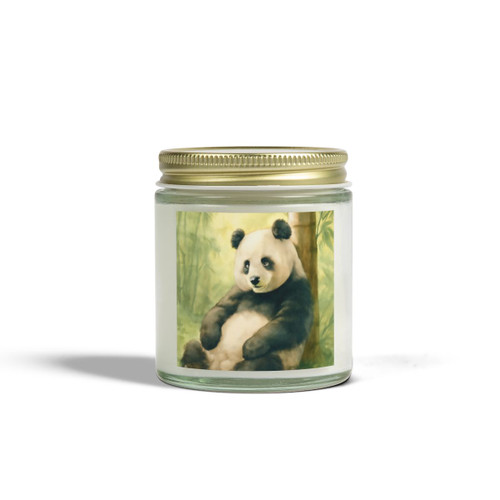 Serene Panda Sanctuary - Scented Candles, Coconut Apricot Wax (4oz, 9oz)