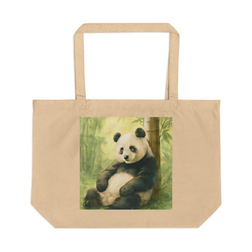 Serene Panda Sanctuary - Large Eco Tote