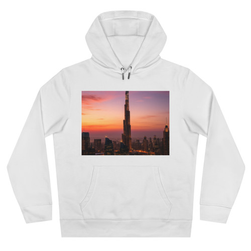 Dubai Futuristic Skyline - King Hooded Sweatshirt