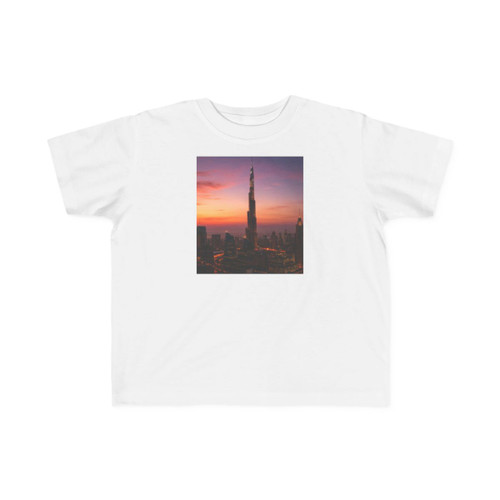 Dubai Futuristic Skyline - Toddler's Fine Jersey Tee