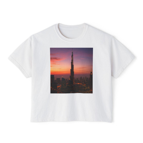 Dubai Futuristic Skyline - Women's Boxy Tee