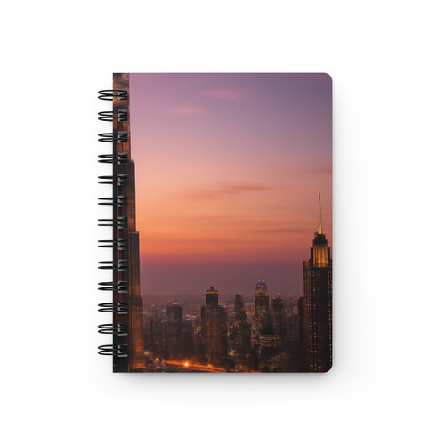 Dubai Futuristic Skyline - Spiral Bound Journal