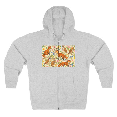 Whimsical Forest Fables - Unisex Zip Hoodie
