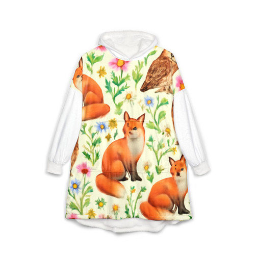 Whimsical Forest Fables - Unisex Hooded Blanket