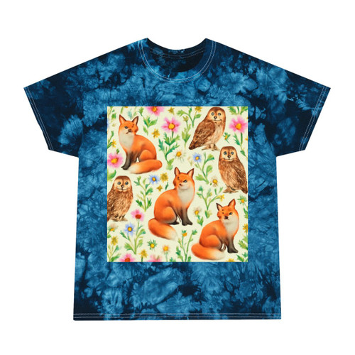 Whimsical Forest Fables - Tie-Dye Tee, Crystal