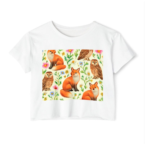 Whimsical Forest Fables - Women's Festival Crop Top