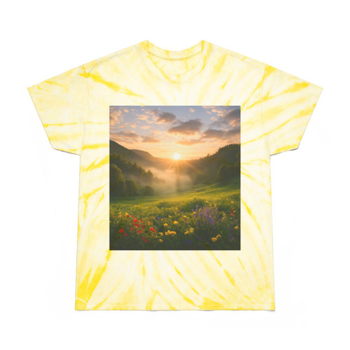 Lush Valley Sunrise - Tie-Dye Tee, Cyclone