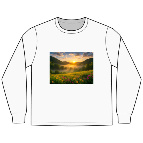 Lush Valley Sunrise - Men's Long Sleeve Tee