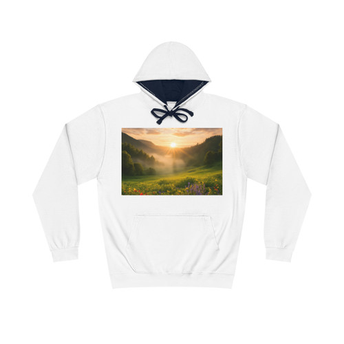 Lush Valley Sunrise - Unisex Varsity Hoodie