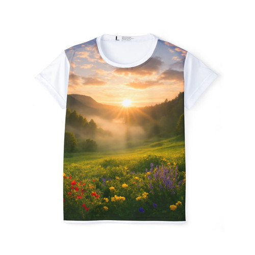 Lush Valley Sunrise - Women's Sports Jersey (AOP)
