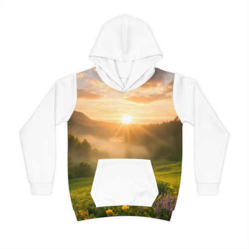 Lush Valley Sunrise - Children's Hoodie (AOP)