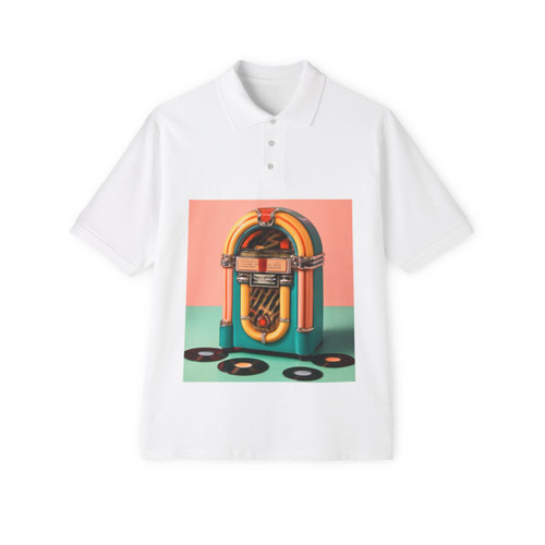 Classic Vinyl Vibes - Men's Piqué Polo