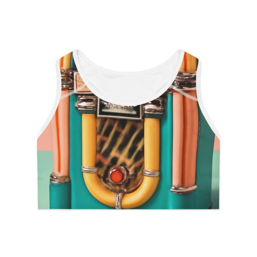 Classic Vinyl Vibes - Sports Bra (AOP) Classic Vinyl Vibes - Sports Bra (AOP)