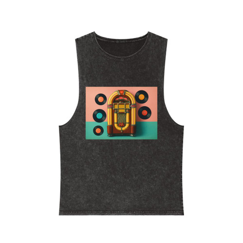Classic Vinyl Vibes - Unisex Stonewash Tank Top Classic Vinyl Vibes - Unisex Stonewash Tank Top
