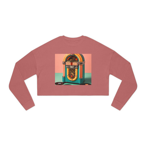 Classic Vinyl Vibes - Women's Cropped Sweatshirt
