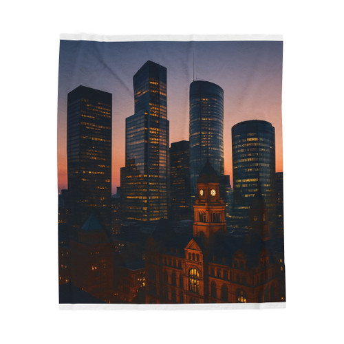 Metropolitan Dreams - Velveteen Plush Blanket