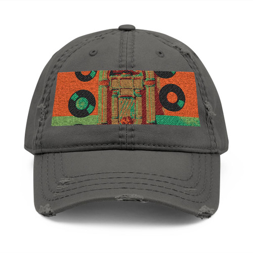 Classic Vinyl Vibes - Distressed Dad Hat (Embroidery)
