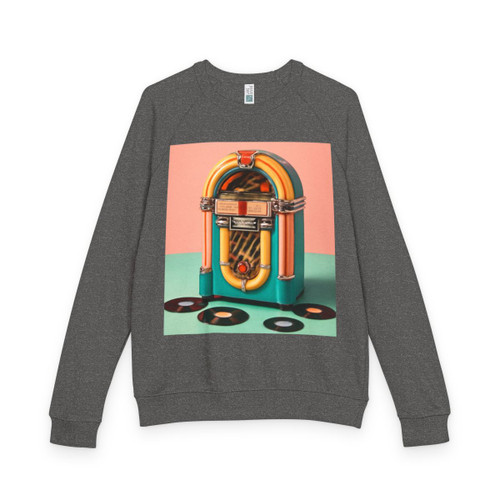 Classic Vinyl Vibes - Unisex French Terry Raglan Crewneck