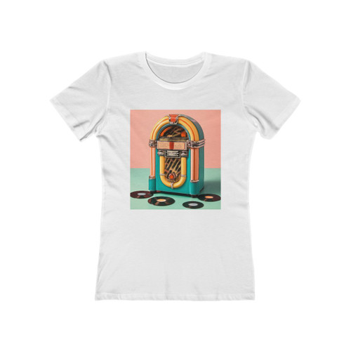 Classic Vinyl Vibes - The Boyfriend Tee for Women