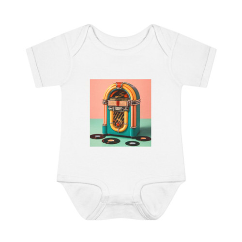 Classic Vinyl Vibes - Infant Baby Rib Bodysuit Classic Vinyl Vibes - Infant Baby Rib Bodysuit