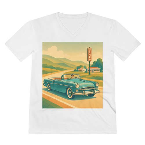 Retro Road Trip - Men's Lightweight V-Neck Tee