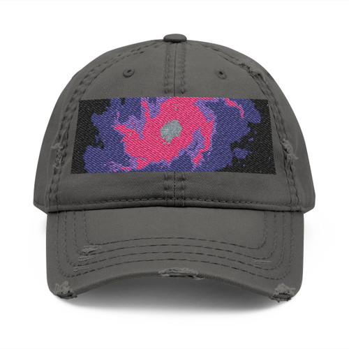 Luminous Nebula Reverie - Distressed Dad Hat (Embroidery)